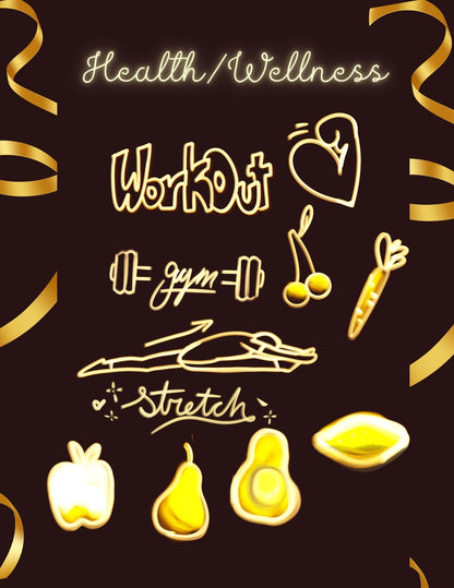 Golden Vision Board Supplies Kit