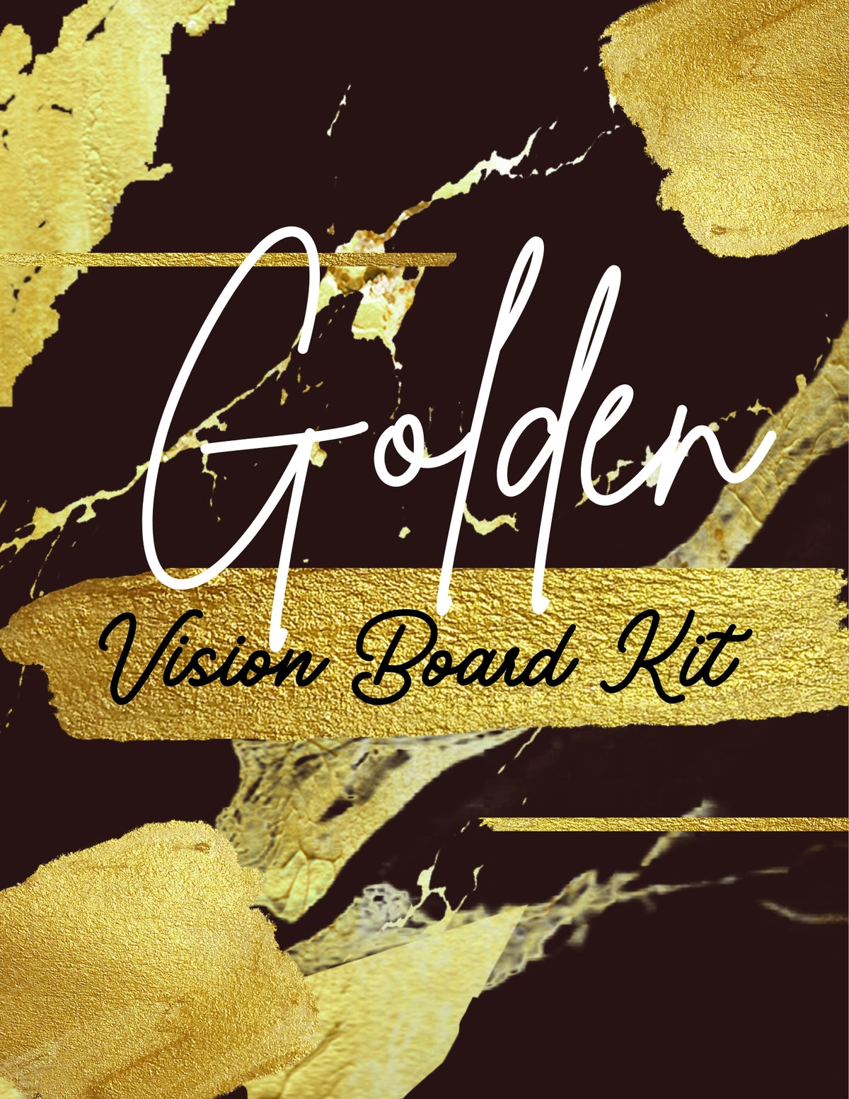 Golden Vision Board Supplies Kit